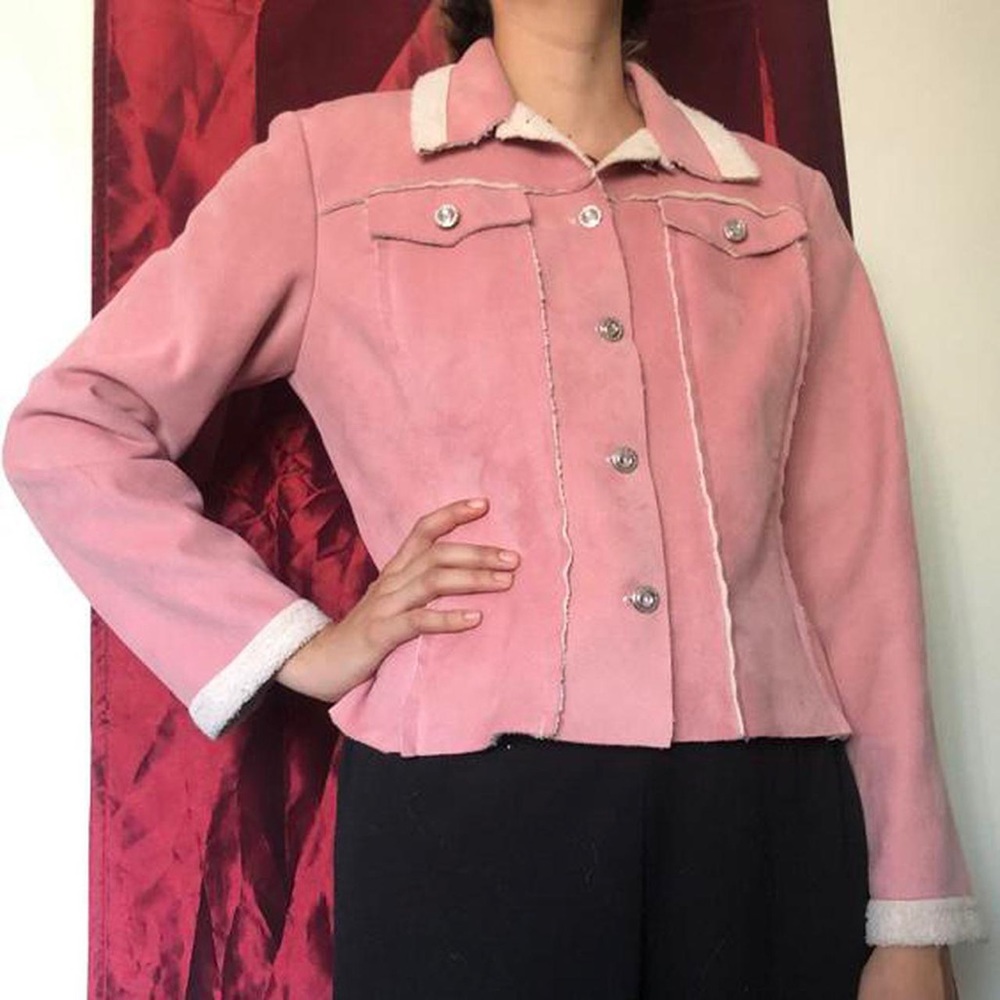 Pink Suede Coat